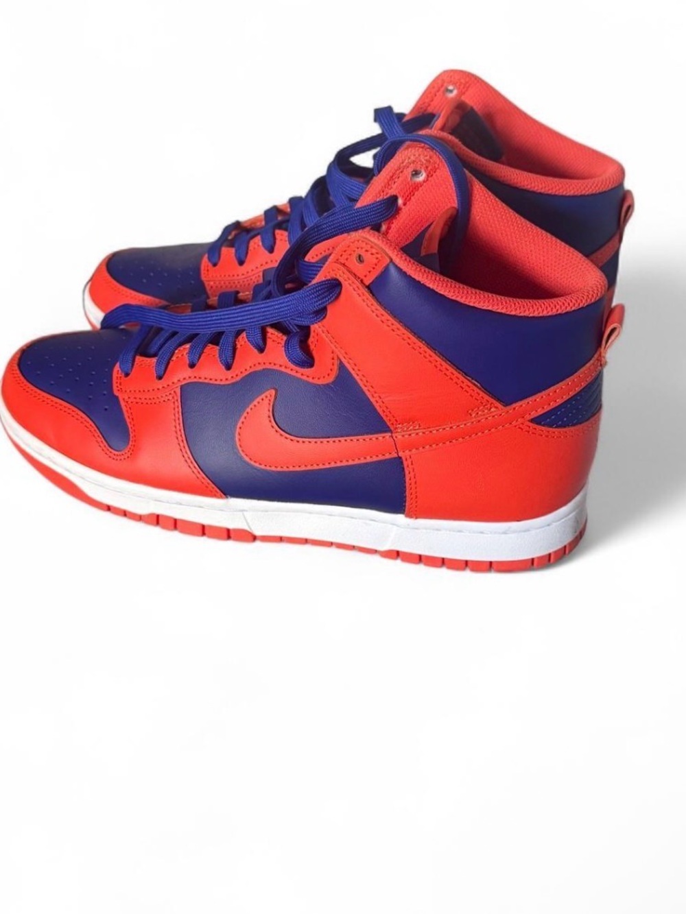 Nike Dunk High Retro Knicks Orange Royal Blue Men’s 9.5/Womens 11